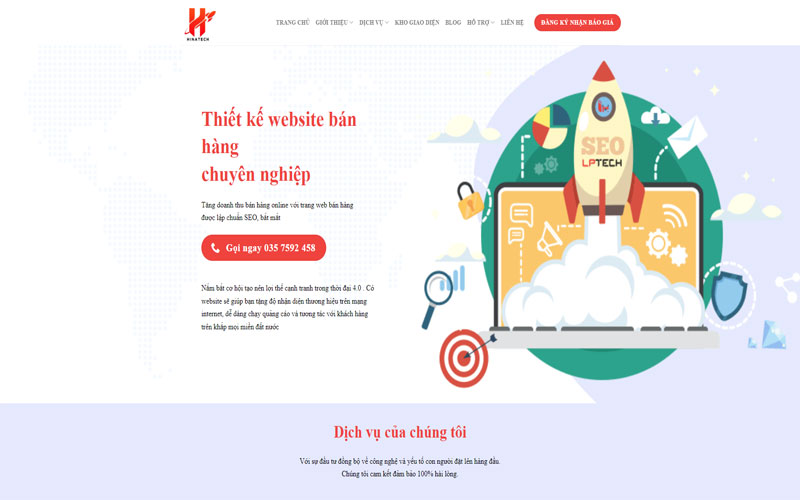 Công ty thiết kế web theo yêu cầu tại Đồng Tháp